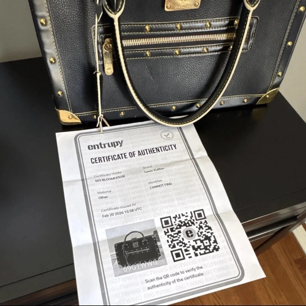 Louis Vuitton Black Leather Satchel with Gold Hardware - Picture 15 of 15